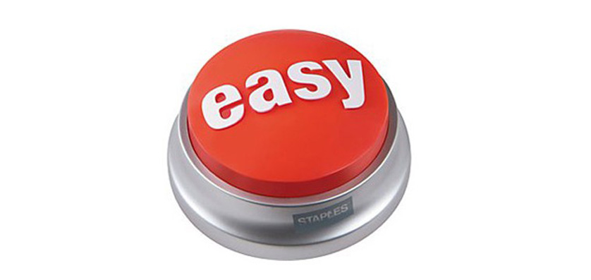 the Staples easy button