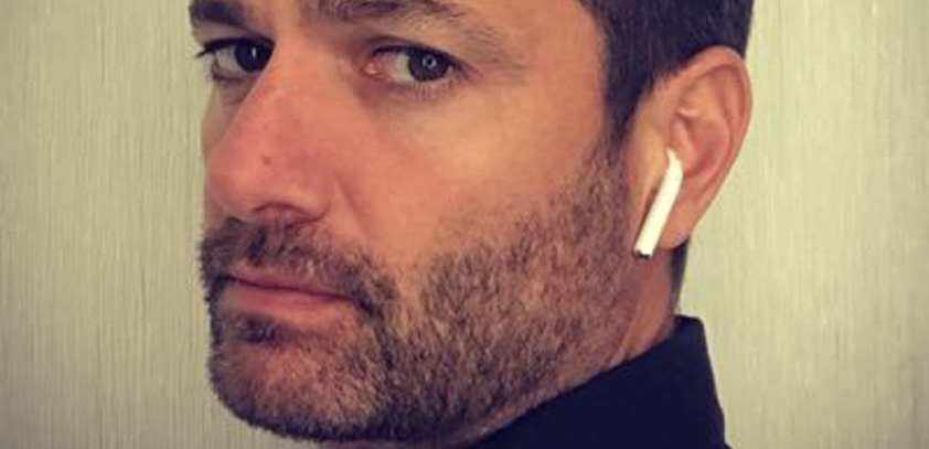 Daniel Eran Dilger with AirPod