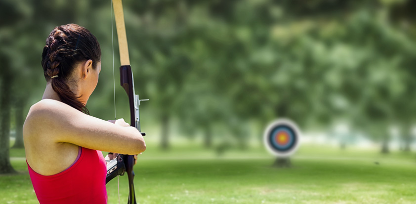 archer at target practice