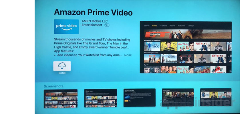 amazon prime apple tv