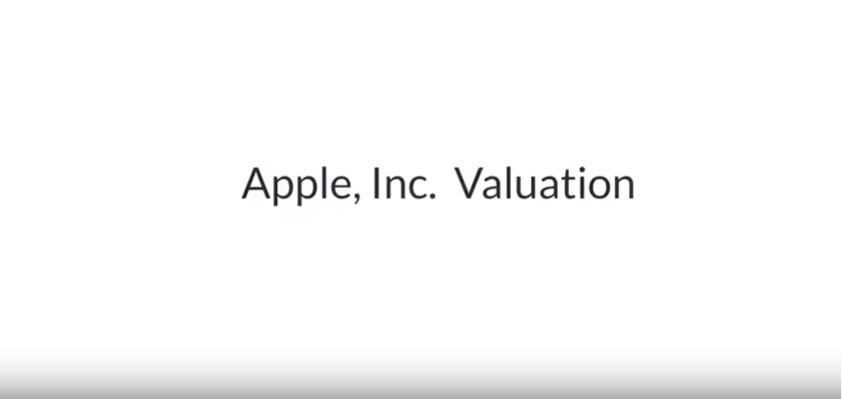 Apple valuation AAPL