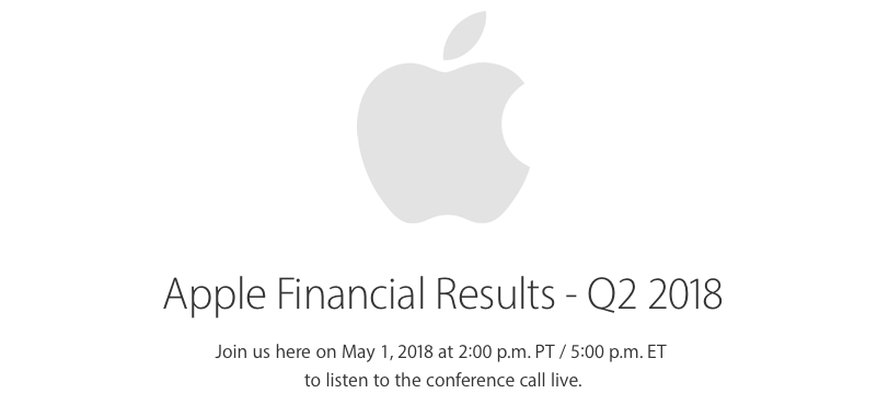 Apple Q2 2018 earnings call