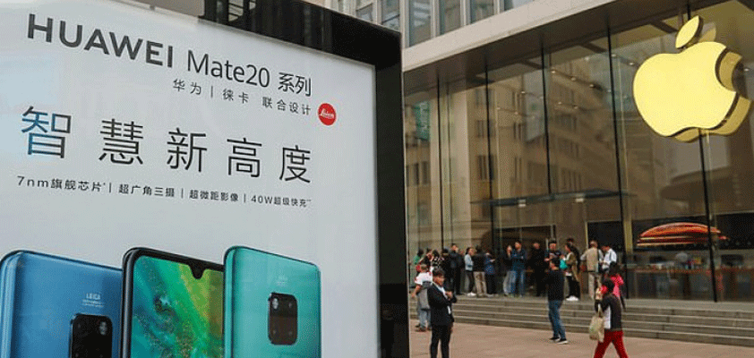 Huawei advertising plastered everywhere