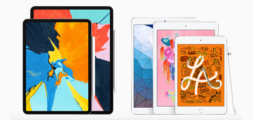 two minor ipads with family