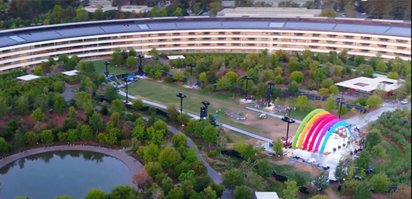 apple park rainbow stage