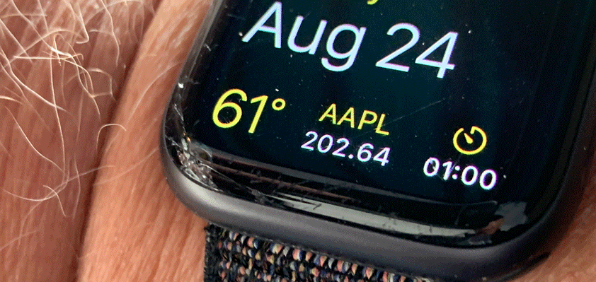 apple watch cracked screen fix
