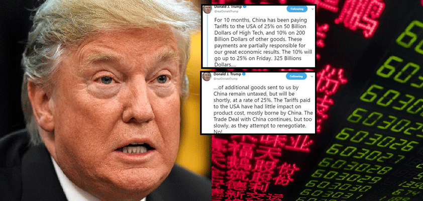 trump tweet tariffs trade apple