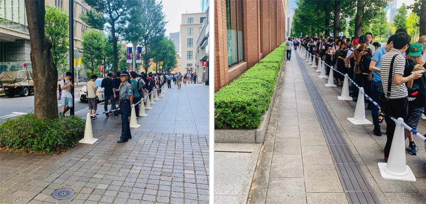 Biggest apple store crowds tokyo