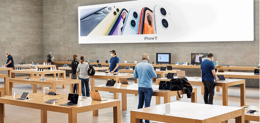 Apple stores reopening practices