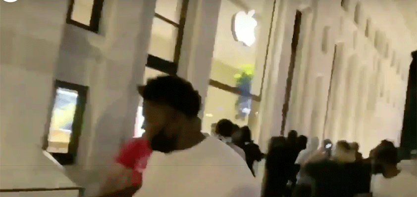 apple stores looted videos