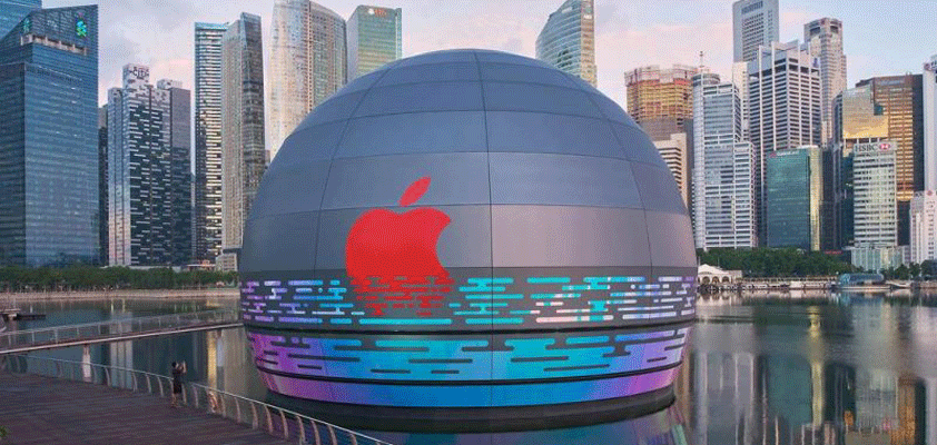 apple floating singapore store