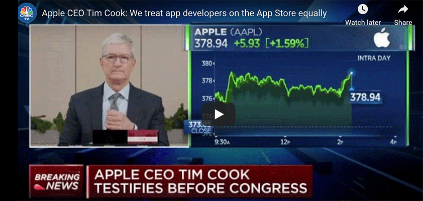 Apple tim cook testimony bs