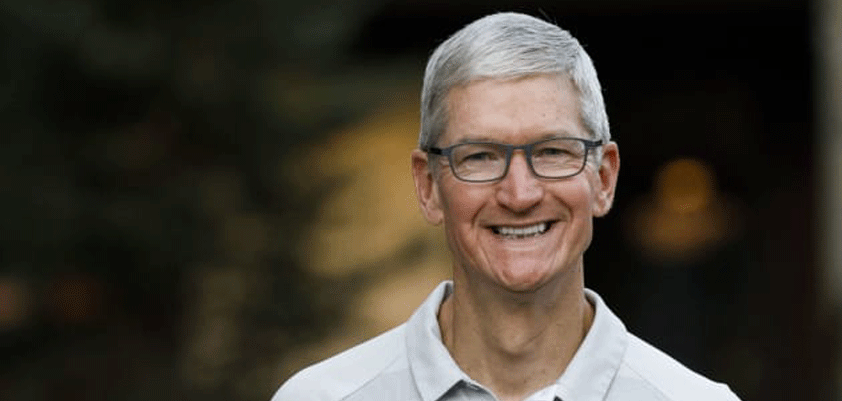 apple tim cook shares