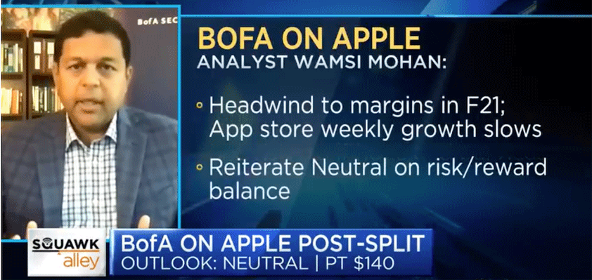 apple bofa neutral 140