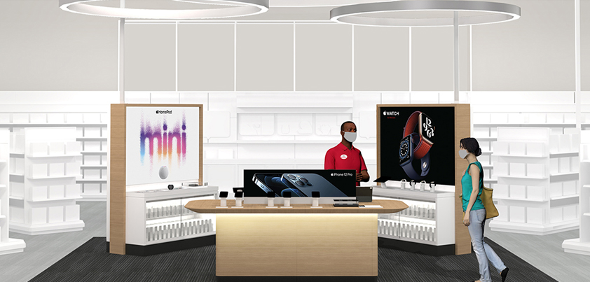 target doubles down apple