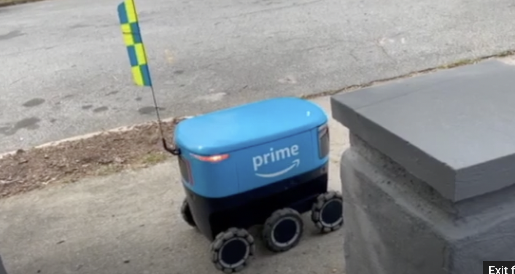 amazon robot delivery video