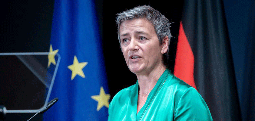 apple swisher Margrethe Vestager