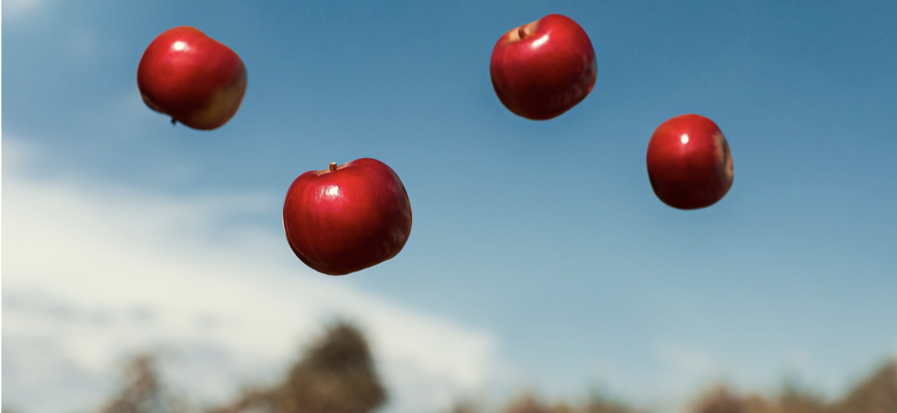 apple u-shaped recovery floating apples