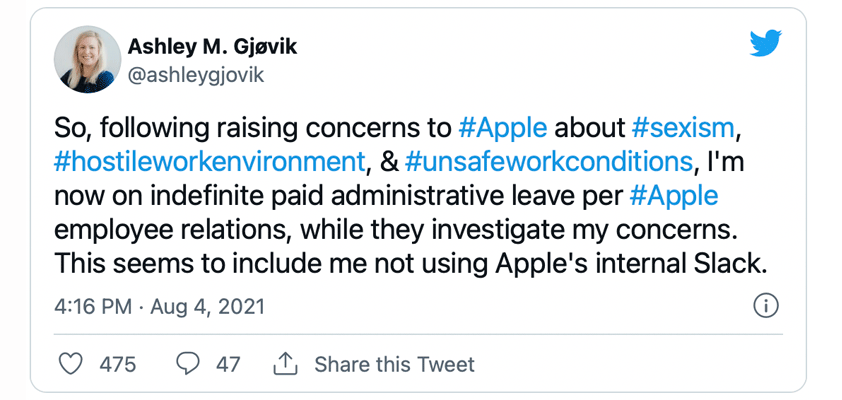 apple sexism slack