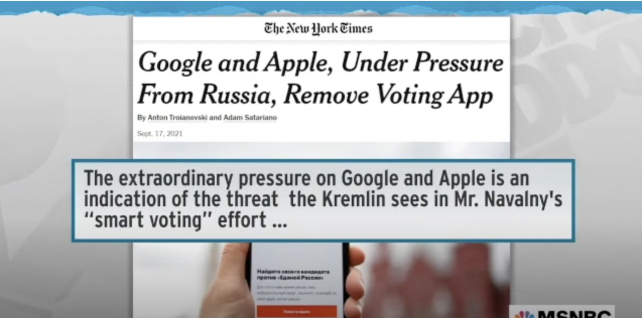 apple maddow google putin