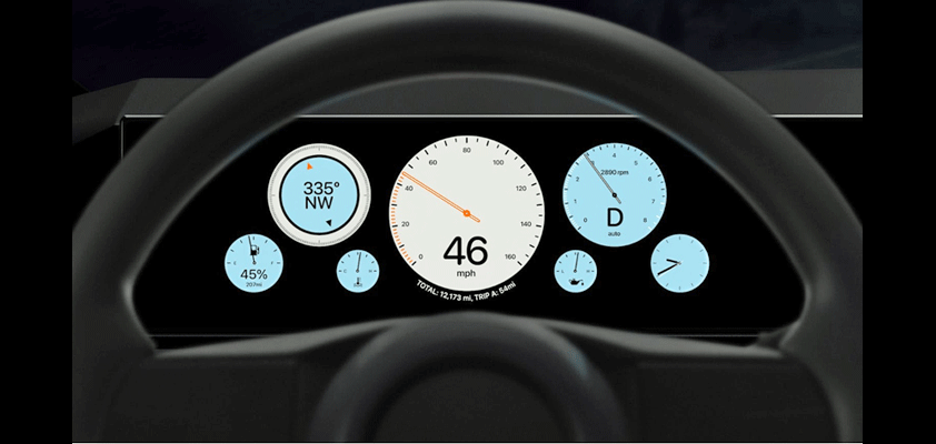 apple carplay instrument cluster