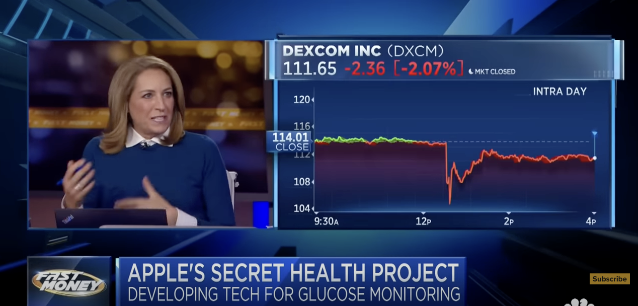 apple glucose dexcom cnbc