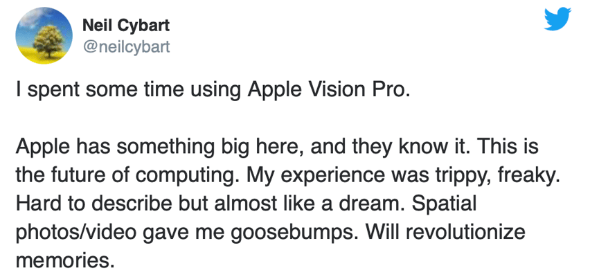 apple vision tech press