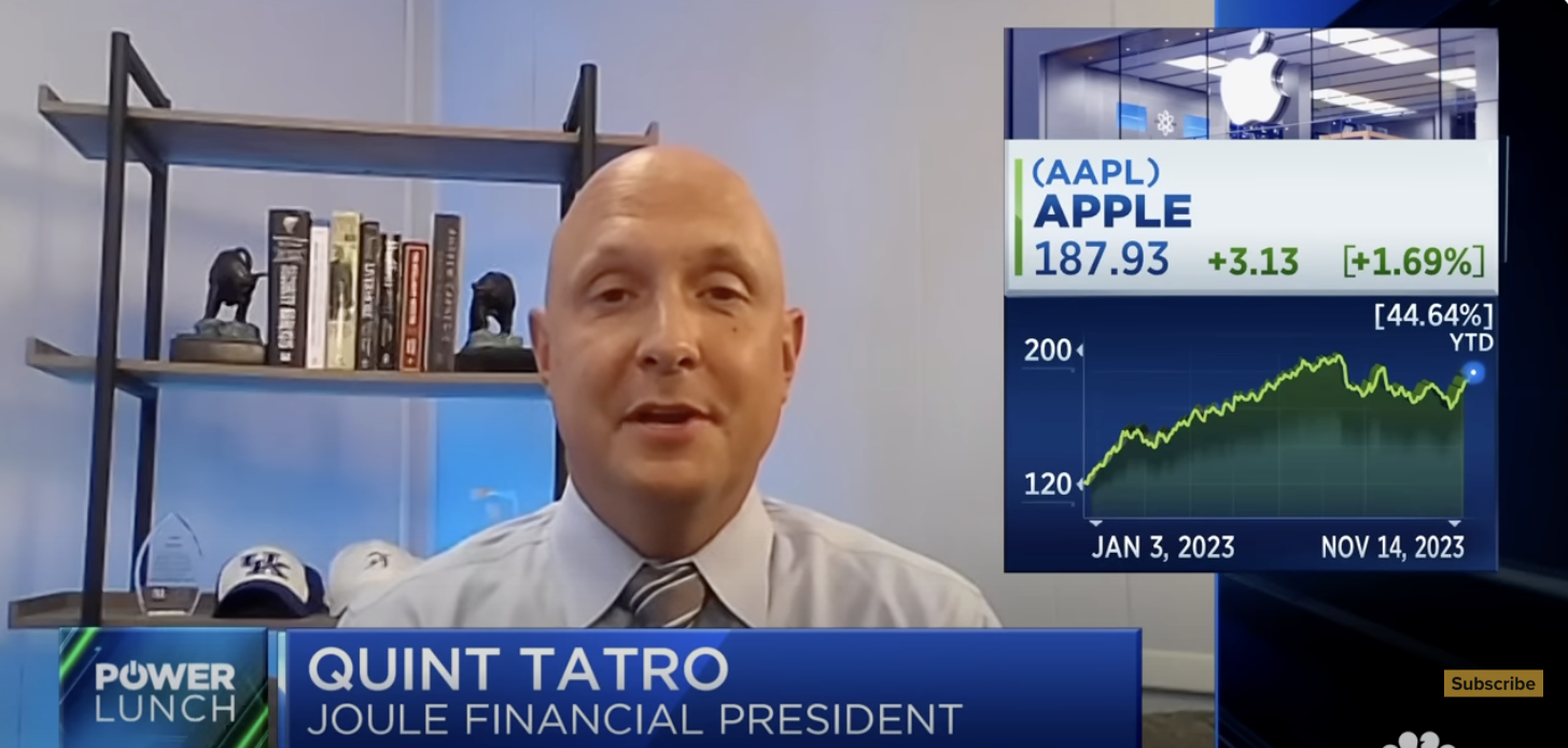 apple sell quint Tatro