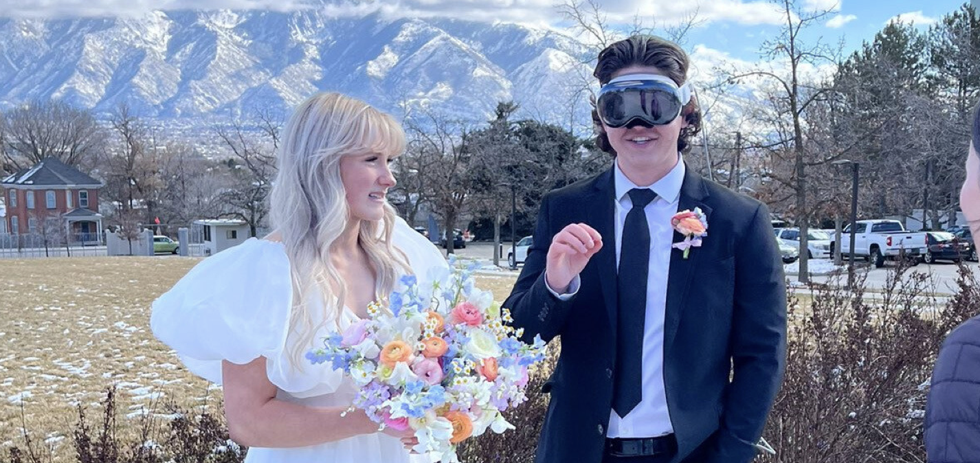 apple vision wedding photos