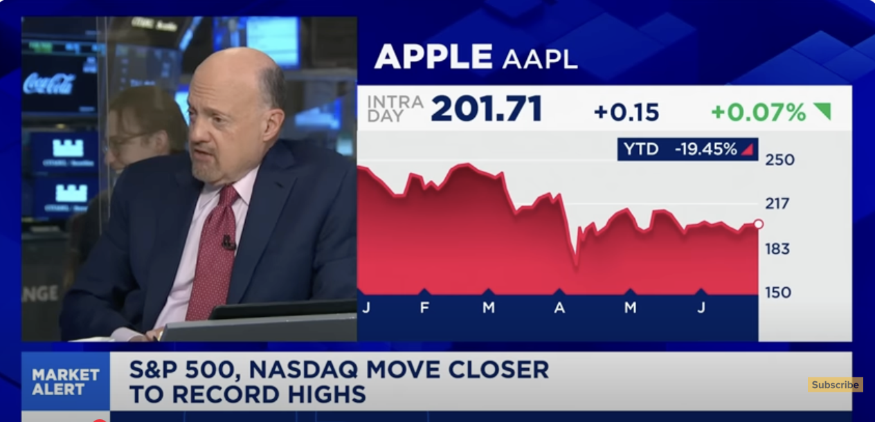 apple cramer still loves