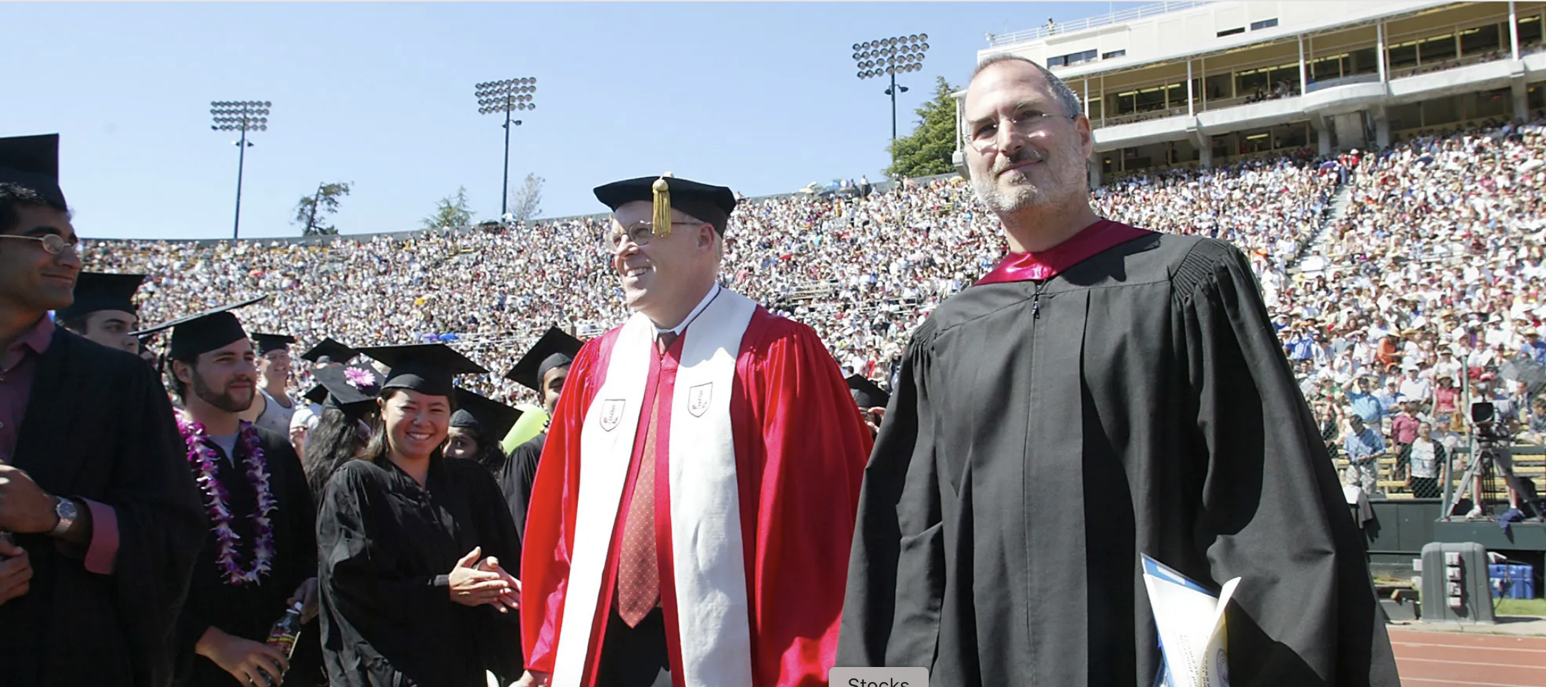 apple jobs stanford flailing