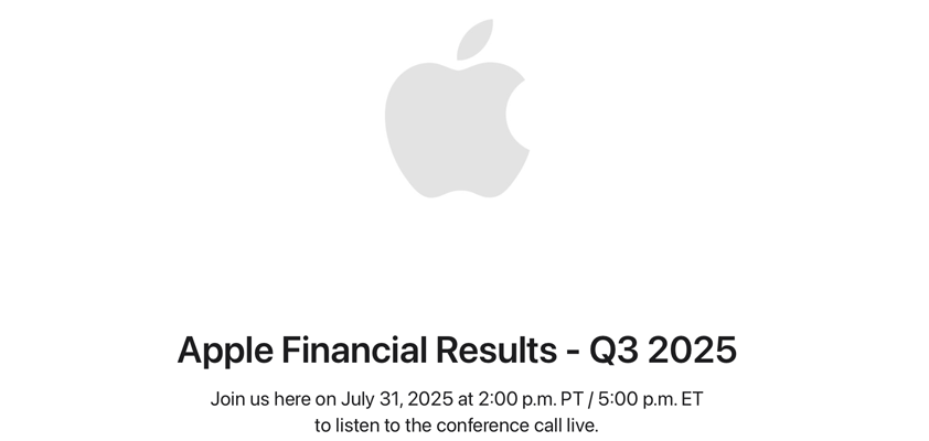 apple earnings q32025 announce