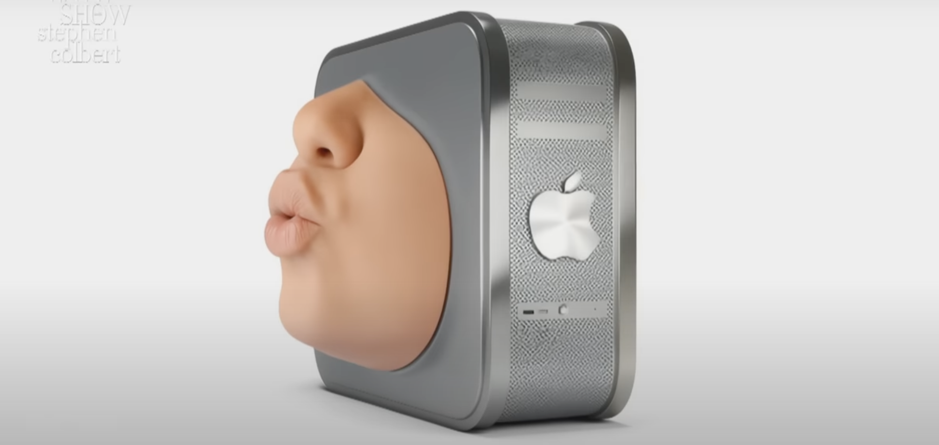 apple colbert trump asskisser
