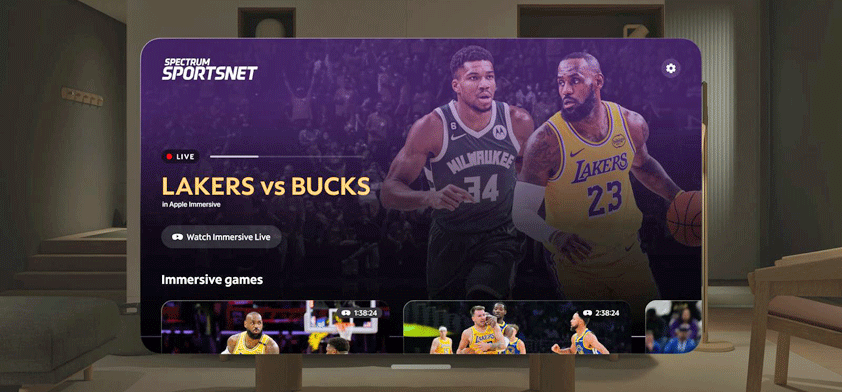 apple lakers vision pro