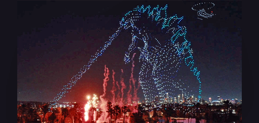 apple drone show Monarch