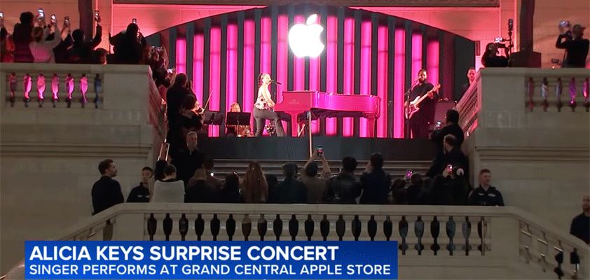 apple alicia keys grand central