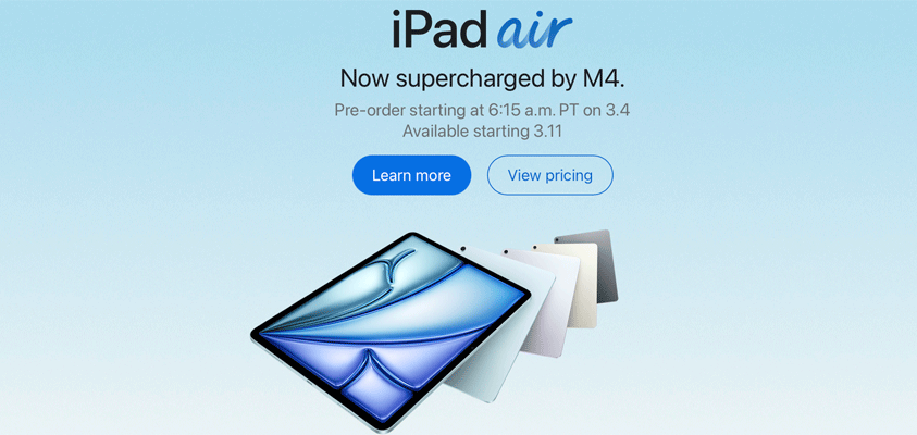 apple m4ipadair big week