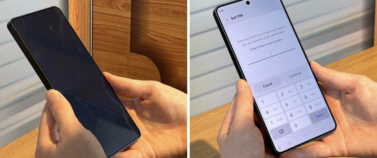 apple samsung screen angle